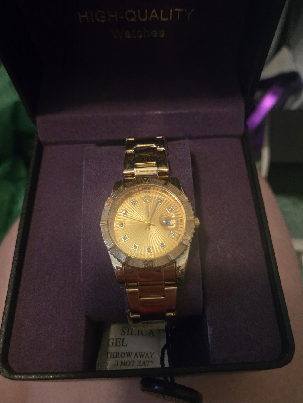 Ladies  Gold Tone Dress Watch